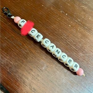 Handmade “F%#& Cancer” Keychain ✨